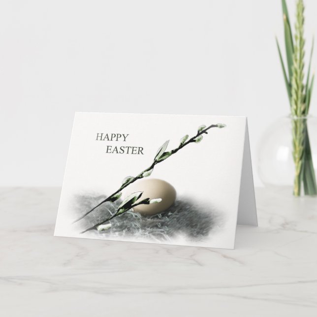 Osterweide Feiertagskarte (Vorderseite)