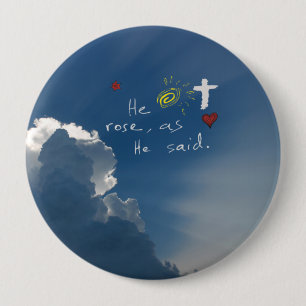 Osterwiederauferstehung Er ist riskiert Christus J Button