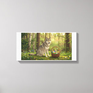 Osterwolf leinwanddruck