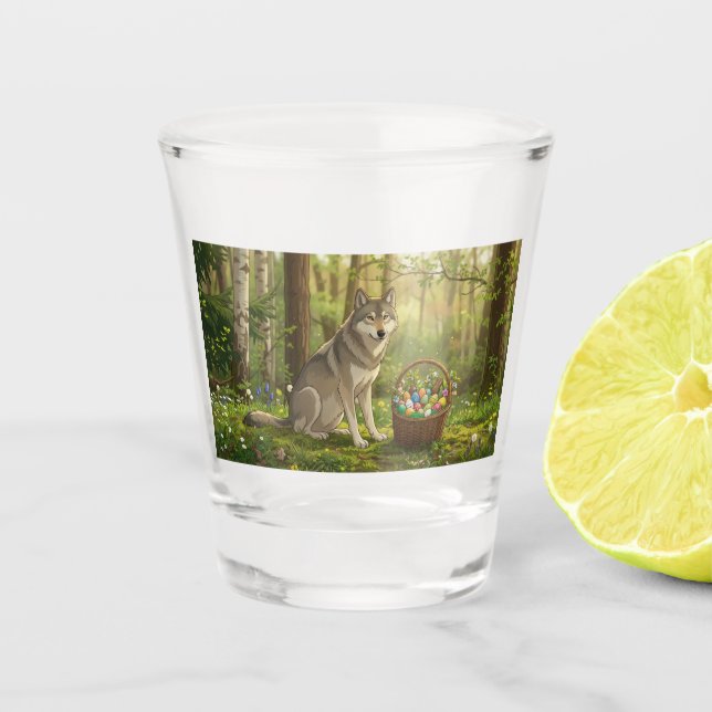 Osterwolf  schnapsglas (Vorderseite)