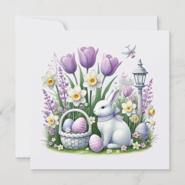 Osterwünsche Einladung (Vorderseite)