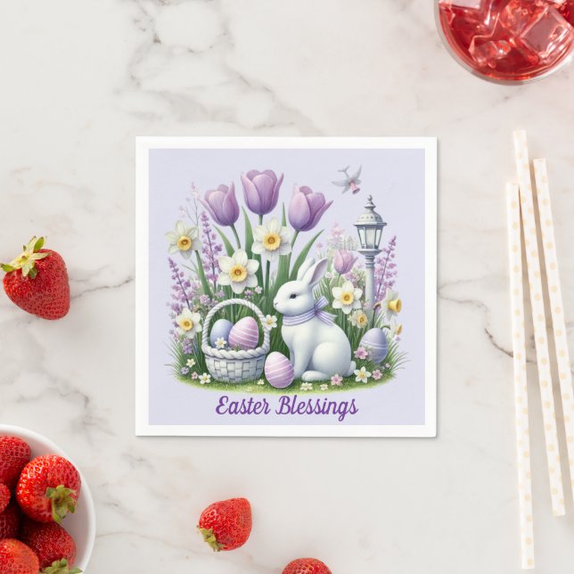 Osterwünsche Serviette (Beispiel)