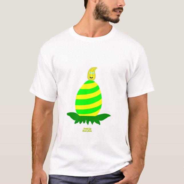 Osterwünsche Weiß-Basic-T-Shirt T-Shirt (Vorderseite)