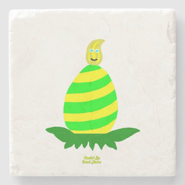 Osterwünscht Marmorstein-Untersetzer Steinuntersetzer (Vorderseite)