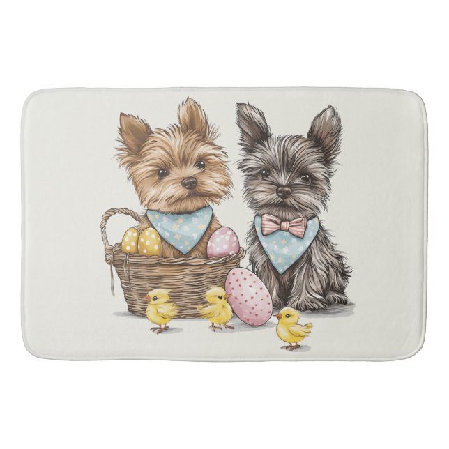 OsterYorkshire Terrier Dogs Badematte (Vorderseite)