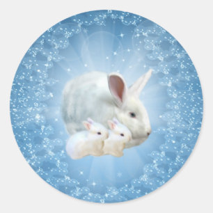 Osterzaubersticker Runder Aufkleber