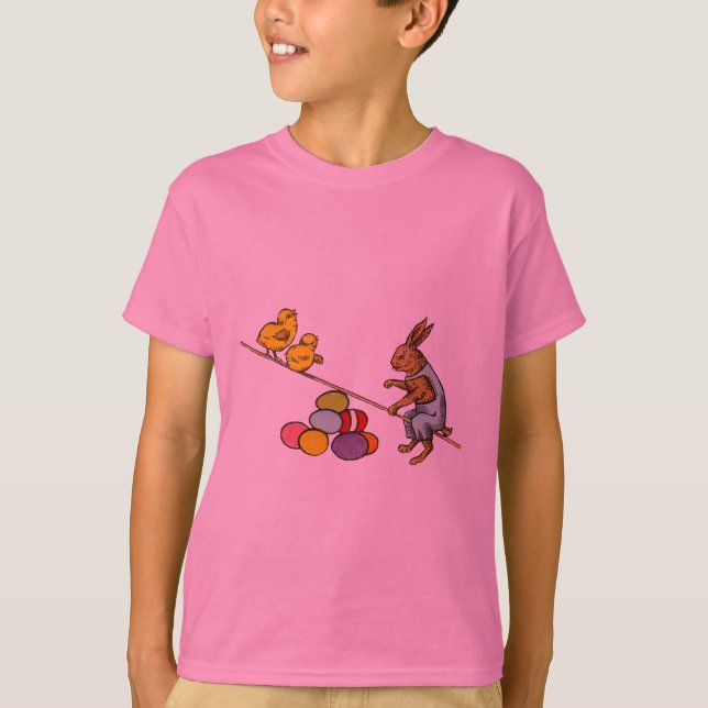 Osterzgebrannte Hühner - Darstellung T-Shirt (Vorderseite)