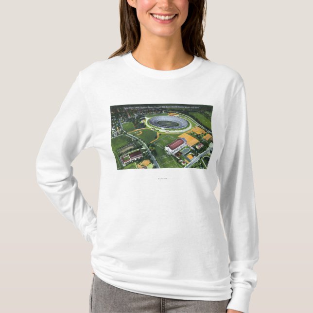 Ostfelsen-Park-Ansicht des Pardee Rosen-Gartens T-Shirt (Vorderseite)
