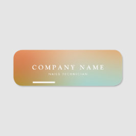 Östhetikerin Holographic Gradient Minimalistisch Namensschild