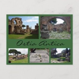 Ostia Antica Collage (römische Ruinen), Rom Postkarte
