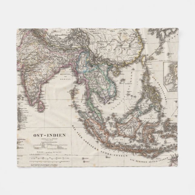 Ostindien Fleecedecke (Vorderseite (Horizontal))