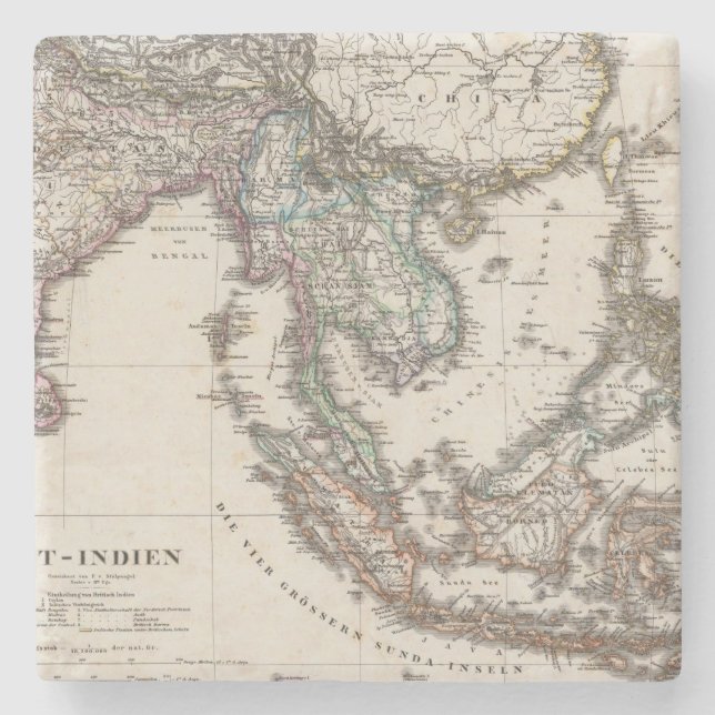 Ostindien Steinuntersetzer (Vorderseite)