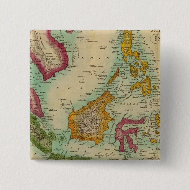 Ostindische Inseln Button (Vorderseite)