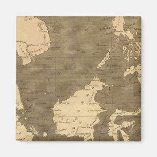 Ostindische Inseln Karte von Arrowsmith Magnet
