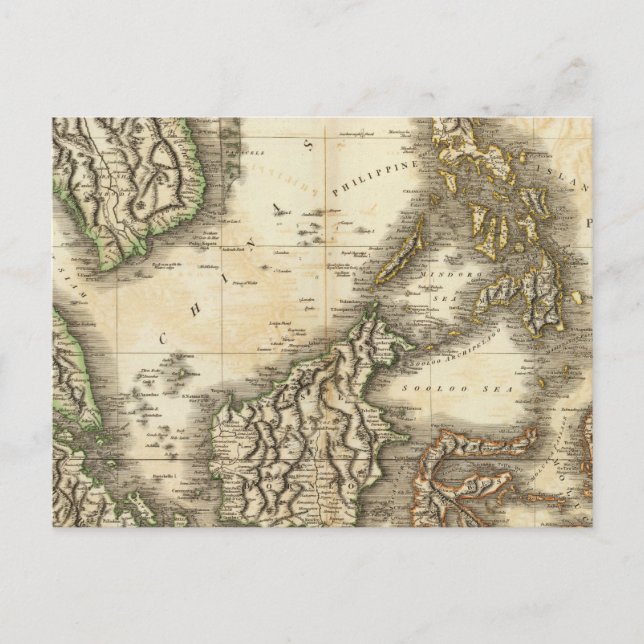 Ostindische Inseln Postkarte (Vorderseite)