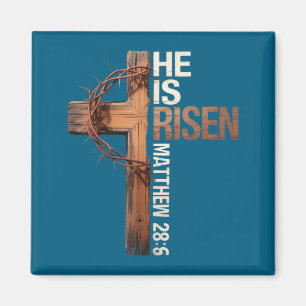 Ostkreuz er ist auferstanden jesus christliche män magnet