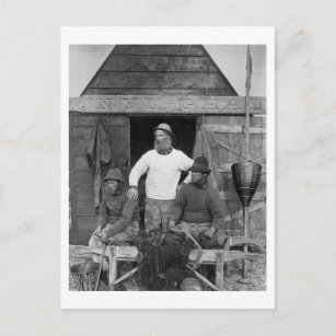 Ostküste Fischerei - Vintages Foto Postkarte