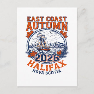 Ostküste Herbst Halifax Nova Scotia 2026 Postkarte