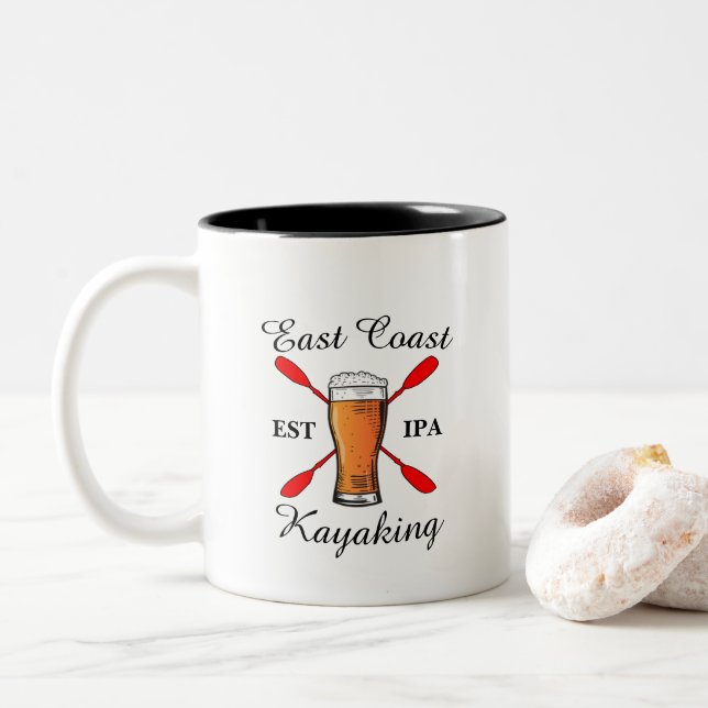 Ostküste Kayaking est IPA Bierkaffee Tasse (Mit Donut)