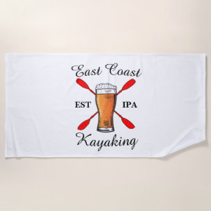 Ostküste Kayaking est IPA Bierstrandtuch Strandtuch