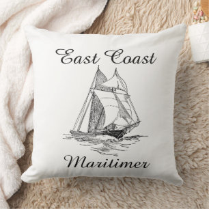 Ostküste Maritimer Segelschiff Seekissen Kissen
