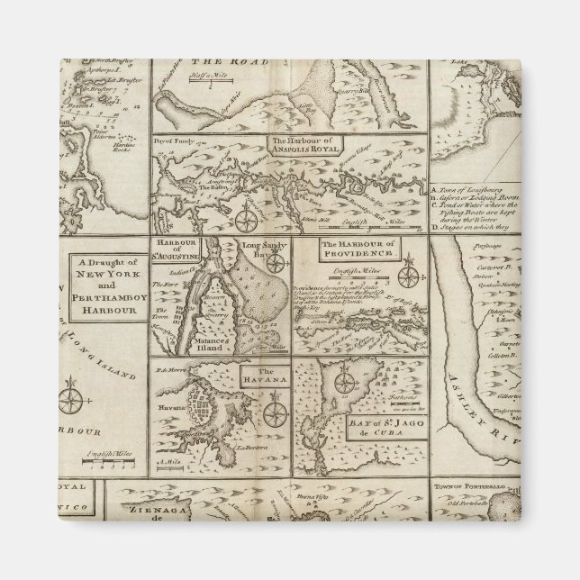 Ostküste, USA Magnet (Vorne)