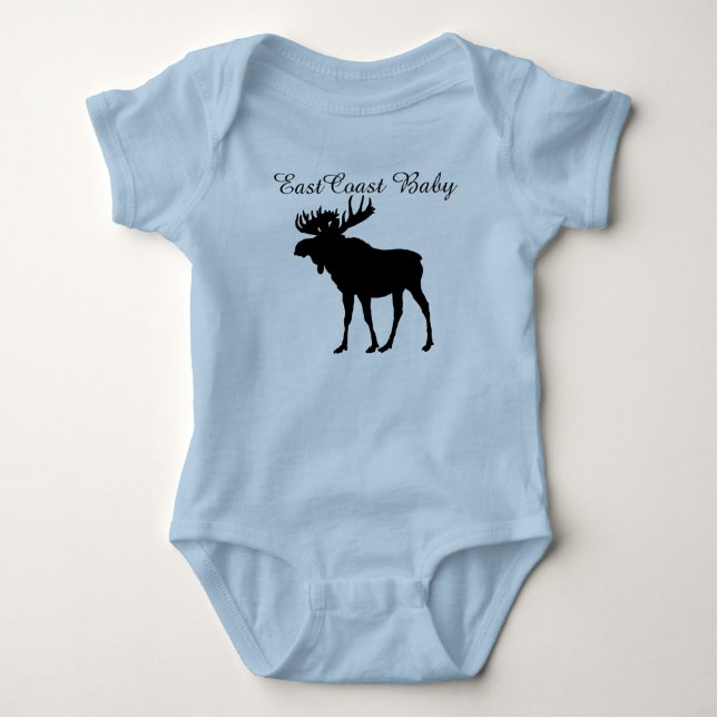 Ostküsten-Baby-Elche Neuschottland Kanada Baby Strampler (Vorderseite)