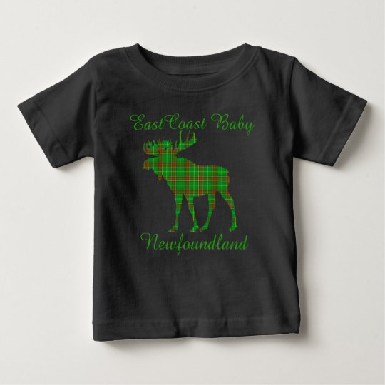 Ostküsten-Baby-Neufundlandtartan Elche Baby T-shirt