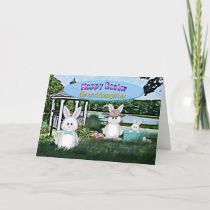 ÖSTLICH - GRANDAUGHTER - BUNNY/FAMLY FEIERTAGSKARTE