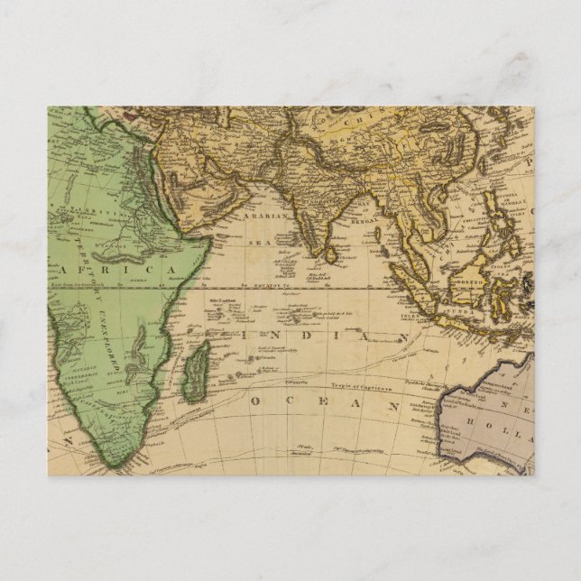 Östliche Hemisphäre 10 Postkarte (Vorderseite)
