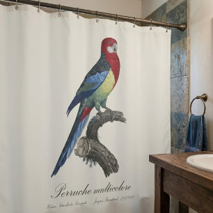 Östliche Rosella oder Platycercus eximius Sittich Duschvorhang