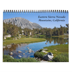 Östliche Sierra Nevada Berge. Kalender