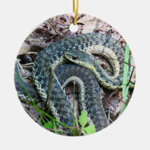 Östliche Strumpfbandnatter bei Cape Cod Keramik Ornament