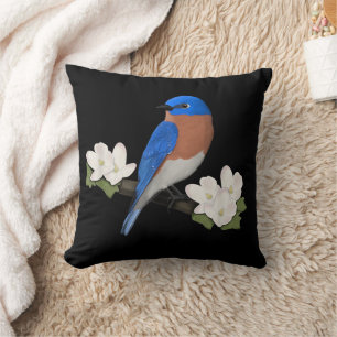 Östlicher Blaukehl-Hüttensänger Vogel Vogelliebhab Kissen