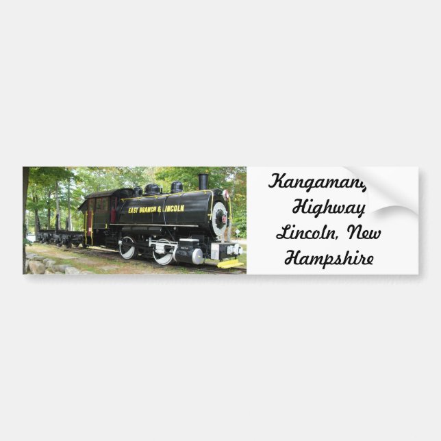 Ostniederlassung u. Lincoln-Zug im New Hampshire Autoaufkleber (Vorne)