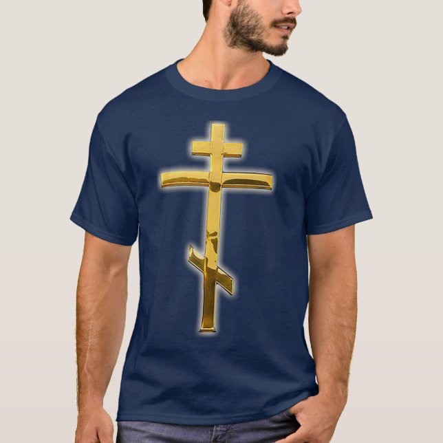 OSTORTHODOX KIRCHE ÜBER RUSSISCHES GRIECHENLAND T-Shirt (Vorderseite)