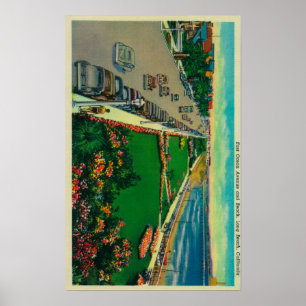 Ostozean-Allee und BeachLong Strand, CA Poster