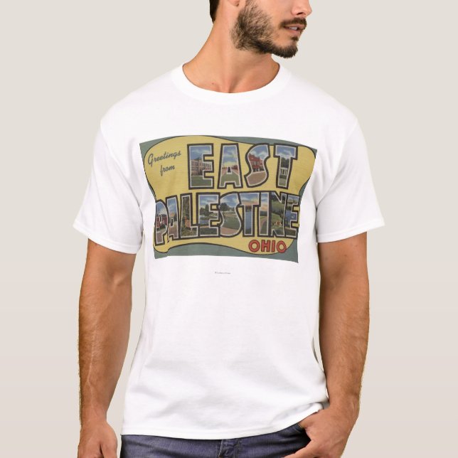 Ostpalästina, Ohio - große Buchstabe-Szenen T-Shirt (Vorderseite)