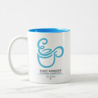 OstParker "große EP-Schalen-" Logo - 11 Unze. Zweifarbige Tasse