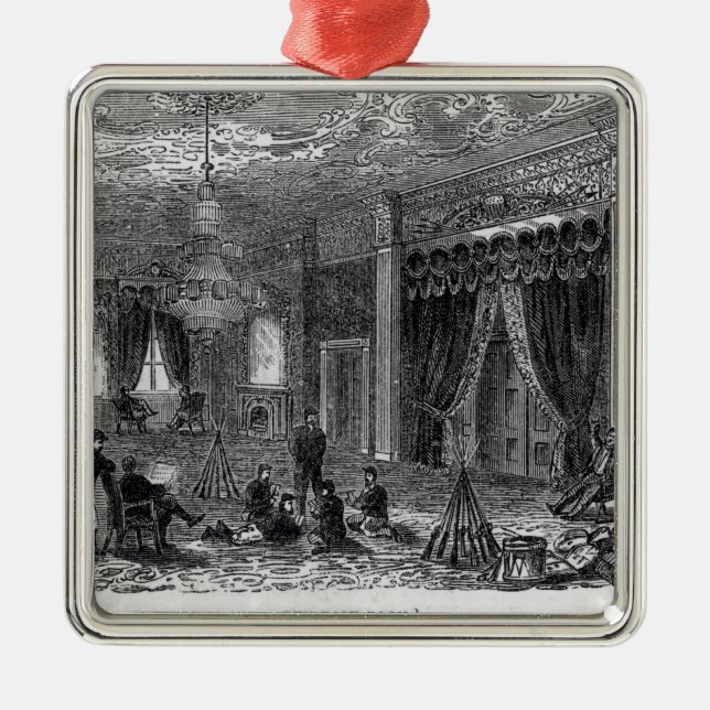 Ostraum des Weißen Hauses während des zivilen Silbernes Ornament (Vorne)