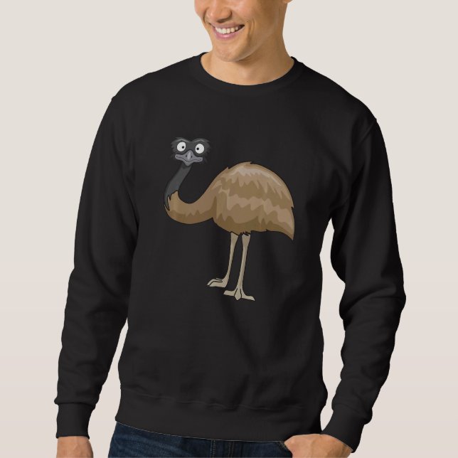 Ostrich Bird  Cute Birds Animal  Graphic Sweatshirt (Vorderseite)