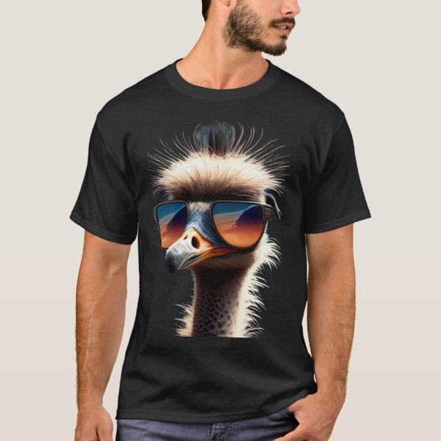 Ostrich Bird Emu Ratite I Love Ostriches Allegedly T-Shirt (Vorderseite)