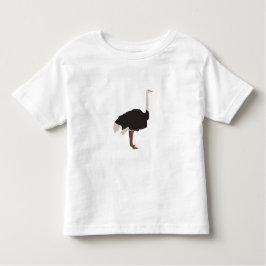 Ostrich Bird Illustration Kleinkind T-shirt