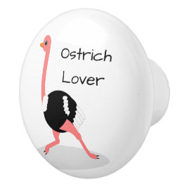 Ostrich Design Personalised Keramikknauf