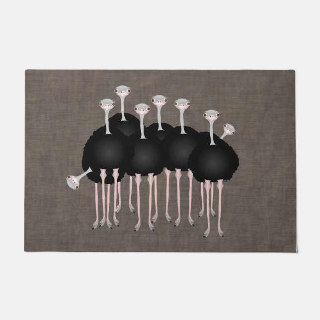 Ostrich Doormat Fußmatte (Vorderseite)