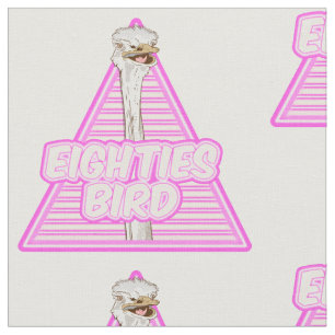 Ostrich Eighties Bird Stoff