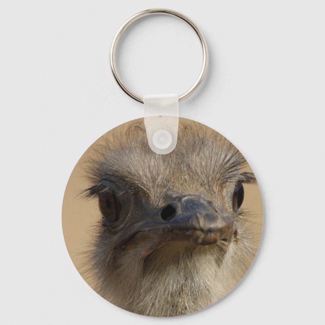 Ostrich Face Schlüsselanhänger (Vorderseite)