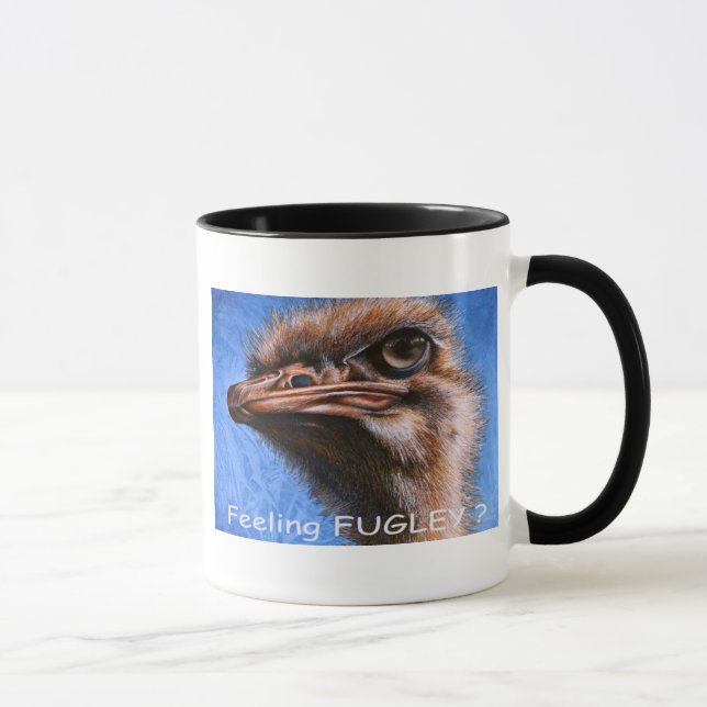 Ostrich-Gefühl Fugley Tasse (Rechts)