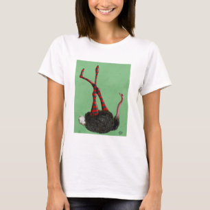 Ostrich-gestreifte Leggings T-Shirt