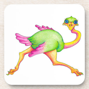 Ostrich Getränkeuntersetzer